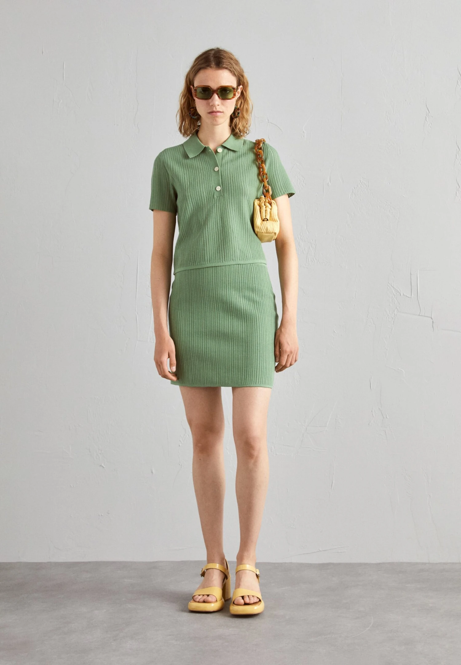 THEORY Short Skirt Matt - Minigonna - Leaf 4 THEORY Short Skirt Matt - Minigonna - Leaf - immagine 2