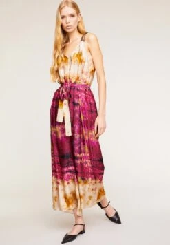 Abstract PrintTuta JumpsuitFucsia Donna Tute Jumpsuit MOW21T01L-J11