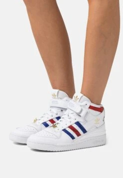 Adidas Originals Forum Mid Sneakers AlteFootwear White/Semi Lucid Blue/Better Scarlet Donna Scarpe AD111A285-A11