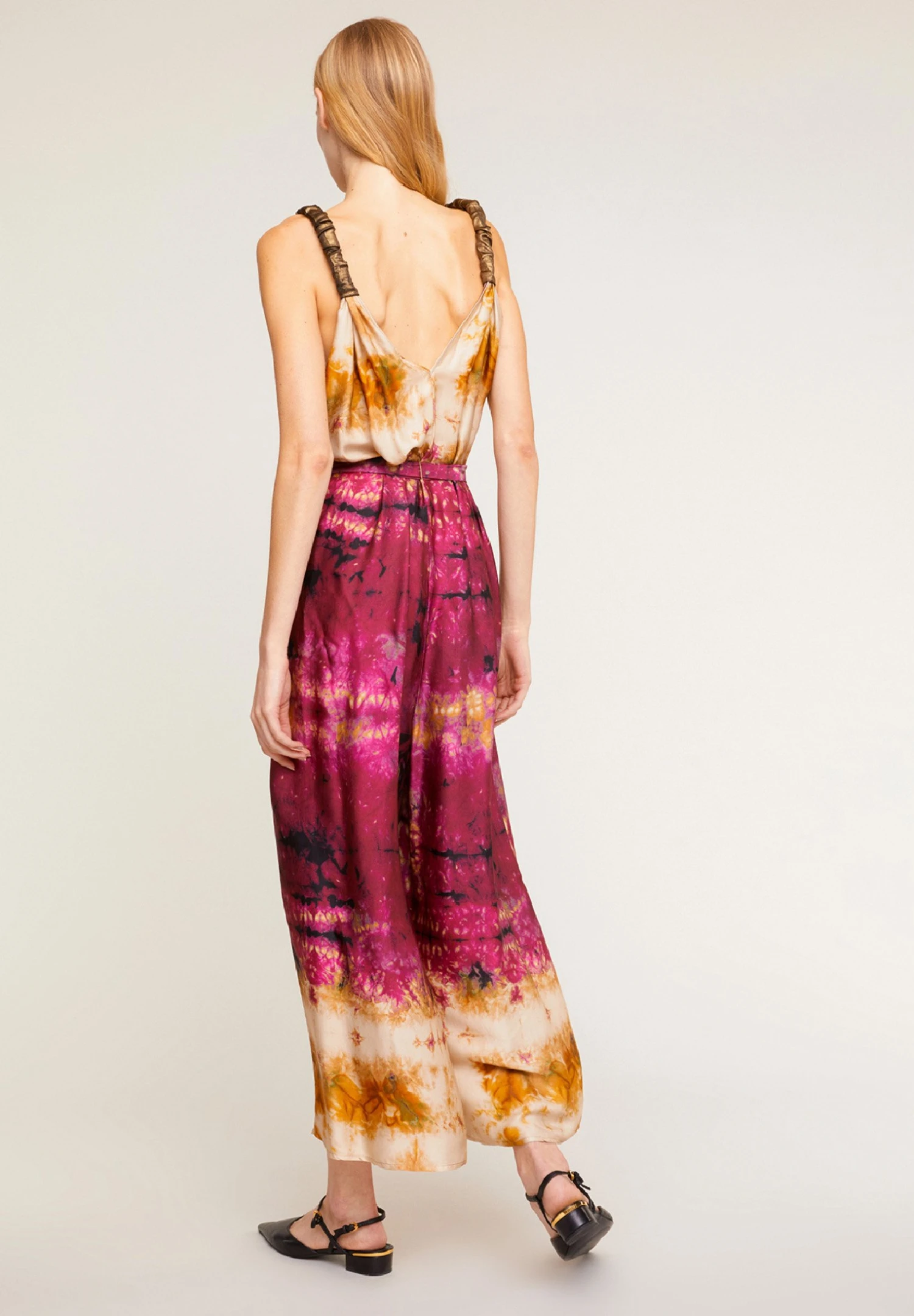 Abstract PrintTuta JumpsuitFucsia Donna Tute Jumpsuit MOW21T01L-J11 4 Abstract PrintTuta JumpsuitFucsia Donna Tute Jumpsuit MOW21T01L-J11 - immagine 2